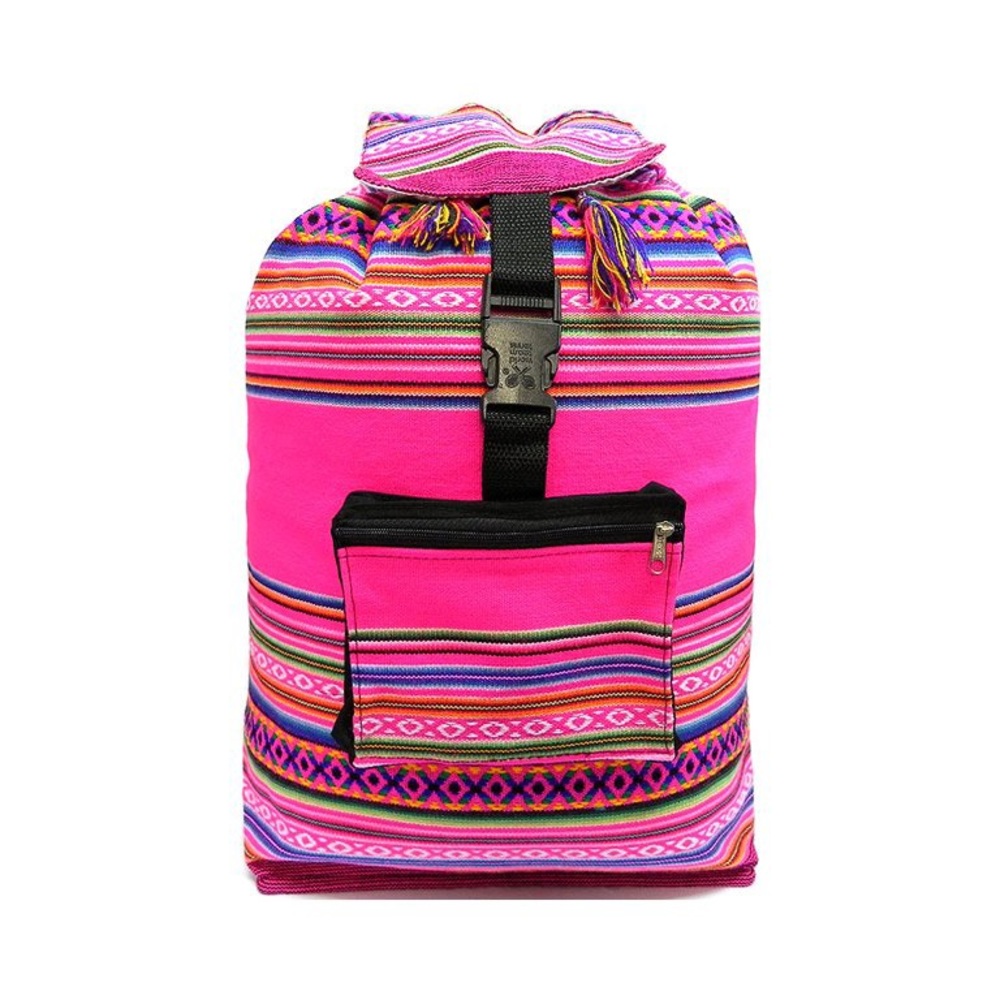 Multicolored Peruvian Blanket Backpack - image 1